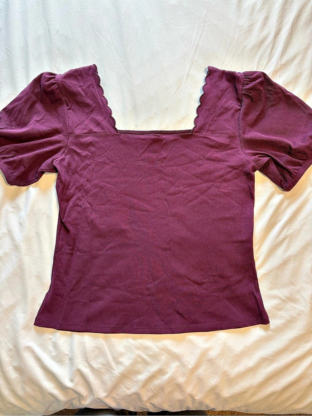 Bella Isle by Torrid Puff Sleeve Top in Purple Size 2x